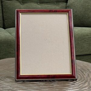 Large Red Burgundy and Gold Picture Frame